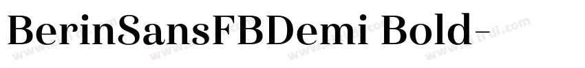 BerinSansFBDemi Bold字体转换